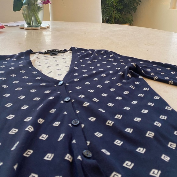 Ralph Lauren Silk Cardigan Black Label - Picture 3 of 5